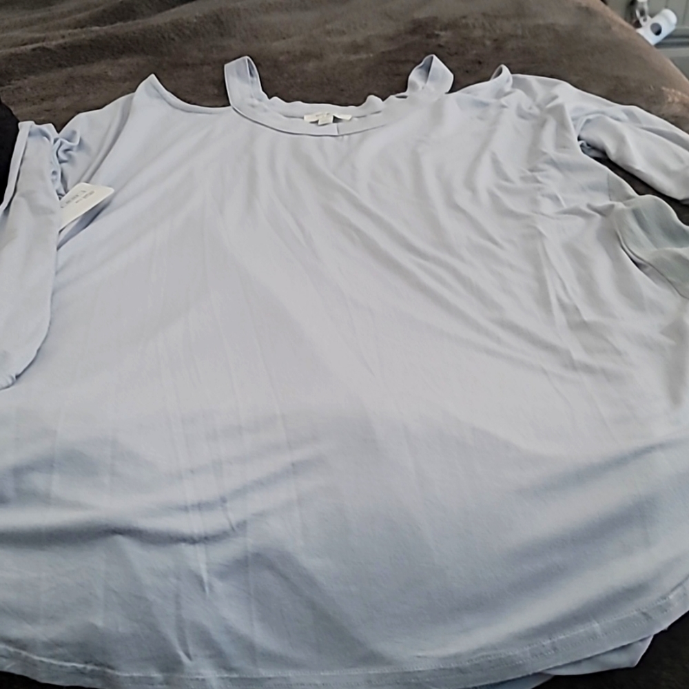 Umgee light Grey medium blouse